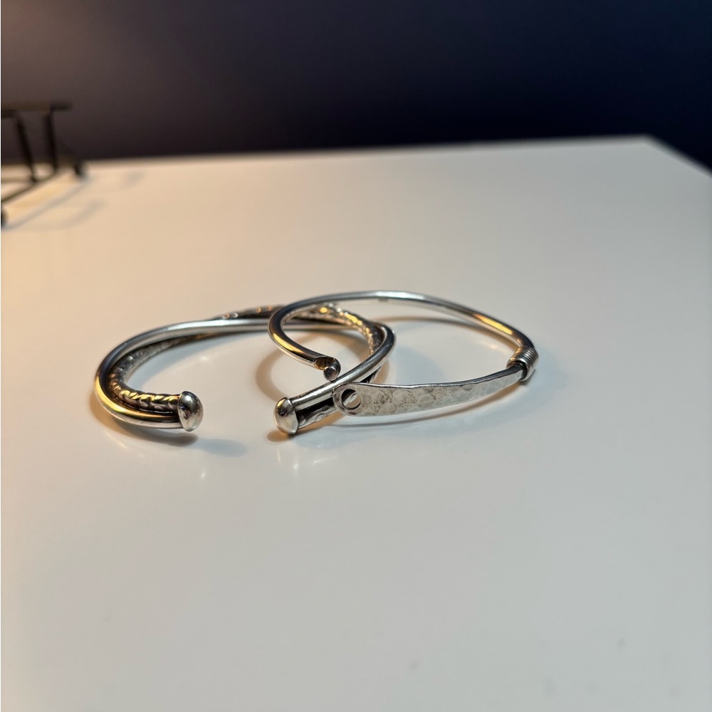 Sterling silver cuff bracelets